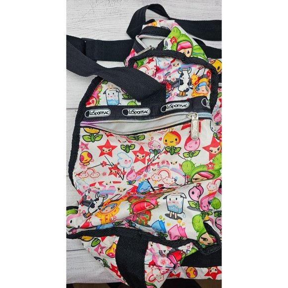 RARE XL Tokidoki LeSportsac Weekender Duffle Bag Purse 1st Edition 22" - Picture 13 of 13